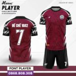 Bộ quần áo bóng đá Player Amac Chính Hãng Vải Mè trắng vàng