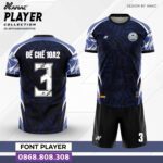 Bộ quần áo bóng đá Player Amac Chính Hãng Vải Mè trắng vàng