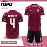Bộ quần áo bóng đá TopoAmac Chính Hãng Vải Mè 8a1 siêu vip màu xanh lá
