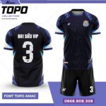 Bộ quần áo bóng đá TopoAmac Chính Hãng Vải Mè 8a1 siêu vip màu xanh lá