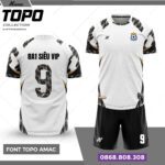 Bộ quần áo bóng đá TopoAmac Chính Hãng Vải Mè 8a1 siêu vip màu xanh lá