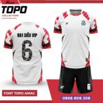 Bộ quần áo bóng đá TopoAmac Chính Hãng Vải Mè 8a1 siêu vip màu xanh lá