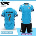 Bộ quần áo bóng đá TopoAmac Chính Hãng Vải Mè 8a1 siêu vip màu xanh lá