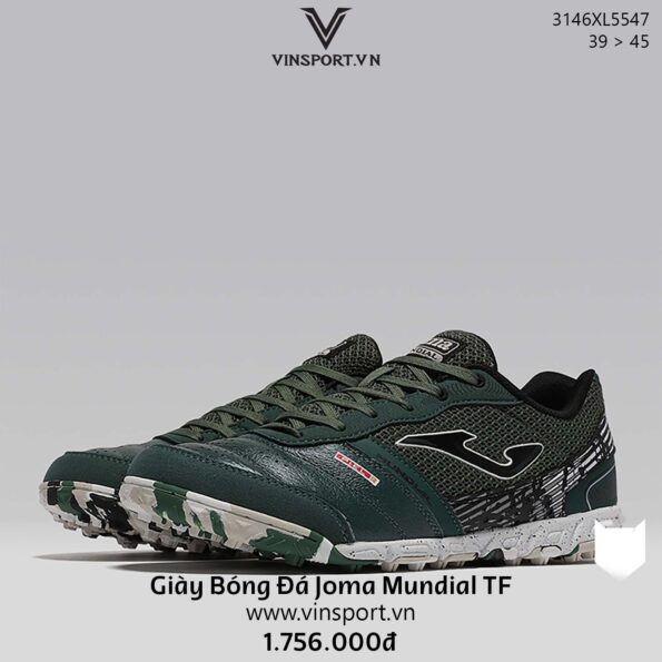 Giày Bóng Đá Joma MUNDIAL 3146XL5547 TF Da Kangaroo Chính Hãng màu xanh 1
