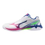 Giày cầu lông Mizuno Wave Claw 4 Chính Hãng trắng hồng (2)