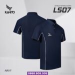 áo thun polo có cổ kamito Ls07 chính hãng tím than