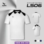 áo thun polo có cổ kamito ls06 chính hãng trắng