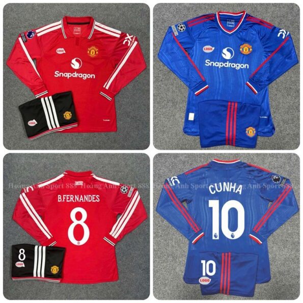 Áo Bóng Đá MU Dài Tay 2026 Manchester United 2026 2027