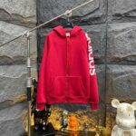 Áo Khoác Hoodie Adidas In Chữ Trên Tay Áo Phối Logo Trên Mũ (2)
