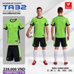 Áo bóng đá TA32 Vải dệt chính hãng TA Sport trắng xanh than