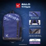 Balo Pickleball Wika Titan Chính Hãng ghi xám