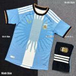 Bộ Quần Áo Bóng Đá Đội Tuyển Argentina Kỉ Niệm MESSI 2026 Vải Thái messi