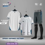 Bộ Quần Áo Bóng Đá VEX CV Sport Nam Nữ Vải C-Airmax xanh cổ vịt
