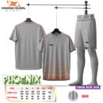 Bộ quần áo bóng Hoang Dung Sport Phoenix rêu