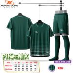 Bộ quần áo bóng Hoang Dung Sport Phoenix rêu