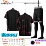 Bộ quần áo bóng Hoang Dung Sport Warris kem
