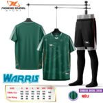 Bộ quần áo bóng Hoang Dung Sport Warris kem