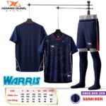 Bộ quần áo bóng Hoang Dung Sport Warris kem