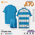 Bộ quần áo bóng đá Aura A70 chính hãng vải mềm màu đỏ