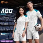 Bộ quần áo bóng đá Aura A80 chính hãng màu xanh bblue