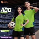 Bộ quần áo bóng đá Aura A80 chính hãng màu xanh bblue