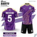 Bộ quần áo bóng đá Barito Amac Chính Hãng tím