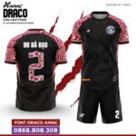 Bộ quần áo bóng đá Draco Amac Chính Hãng Vải Mè tím