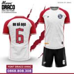 Bộ quần áo bóng đá Draco Amac Chính Hãng Vải Mè tím