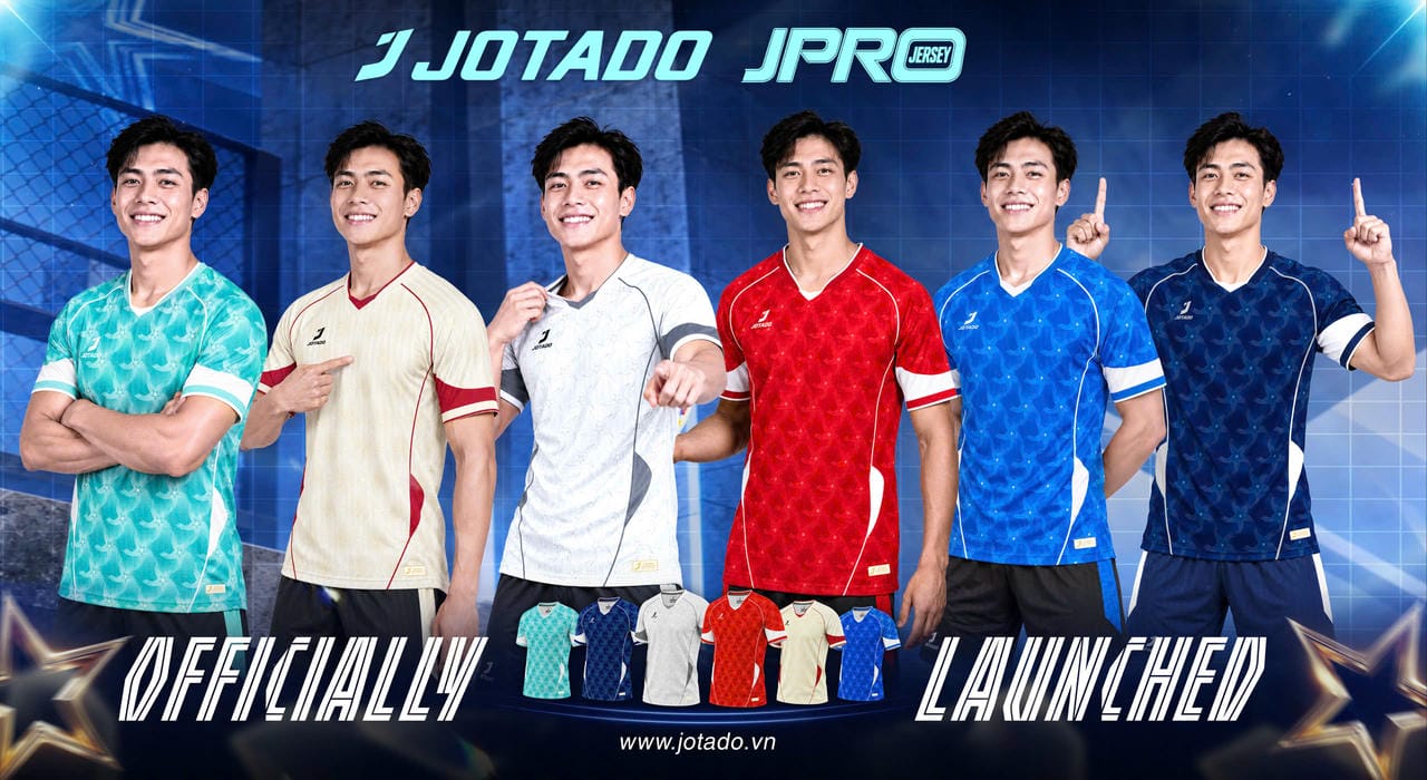 Bộ quần áo bóng đá Jotado Jpro chính hãng 2 Bộ quần áo bóng đá Jotado Jpro chính hãng 3