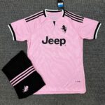 Bộ quần áo bóng đá Juventus 2026 hồng quần đen true pink (5)
