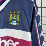 Bộ quần áo bóng đá M.C.F.C Manchester Man City 1997 1998 retro dài tay