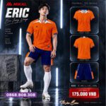 Bộ quần áo bóng đá Mikal Eric 3d cam