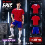 Bộ quần áo bóng đá Mikal Eric 3d cam