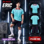 Bộ quần áo bóng đá Mikal Eric 3d cam