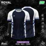 Bộ quần áo bóng đá Royal Amac Chính Hãng trắng