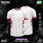 Bộ quần áo bóng đá Royal Amac Chính Hãng trắng