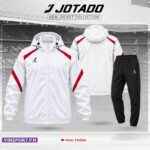 Đồng phục bộ quần áo gió jotado chính hãng đỏ vàng