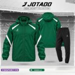 Đồng phục bộ quần áo gió jotado chính hãng đỏ vàng