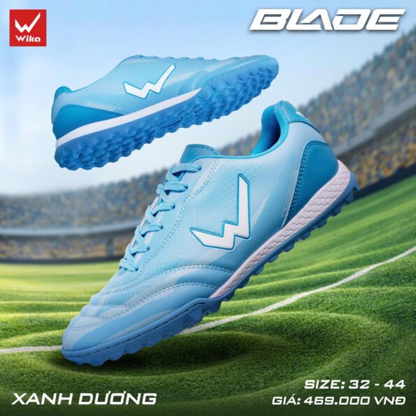 Giày Đá Bóng Wika Blade TF Chính Hãng xanh dương
