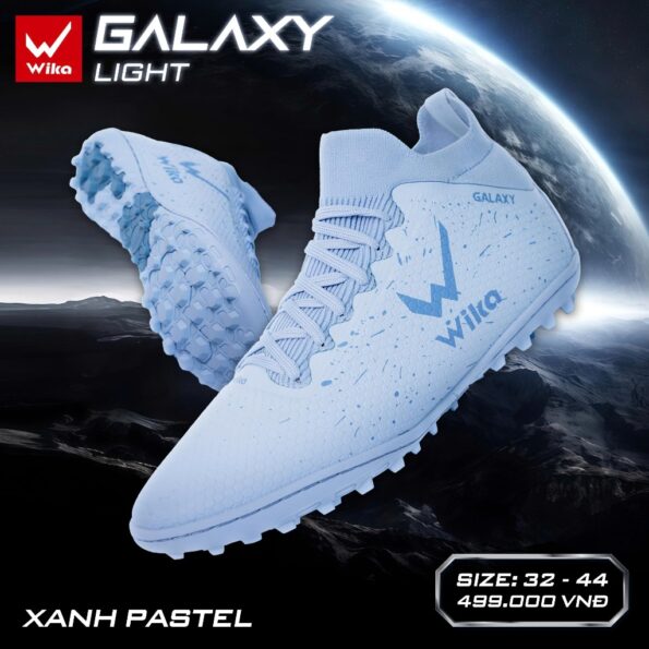 Giày Đá Bóng Wika Galaxy -Xanh Pastel