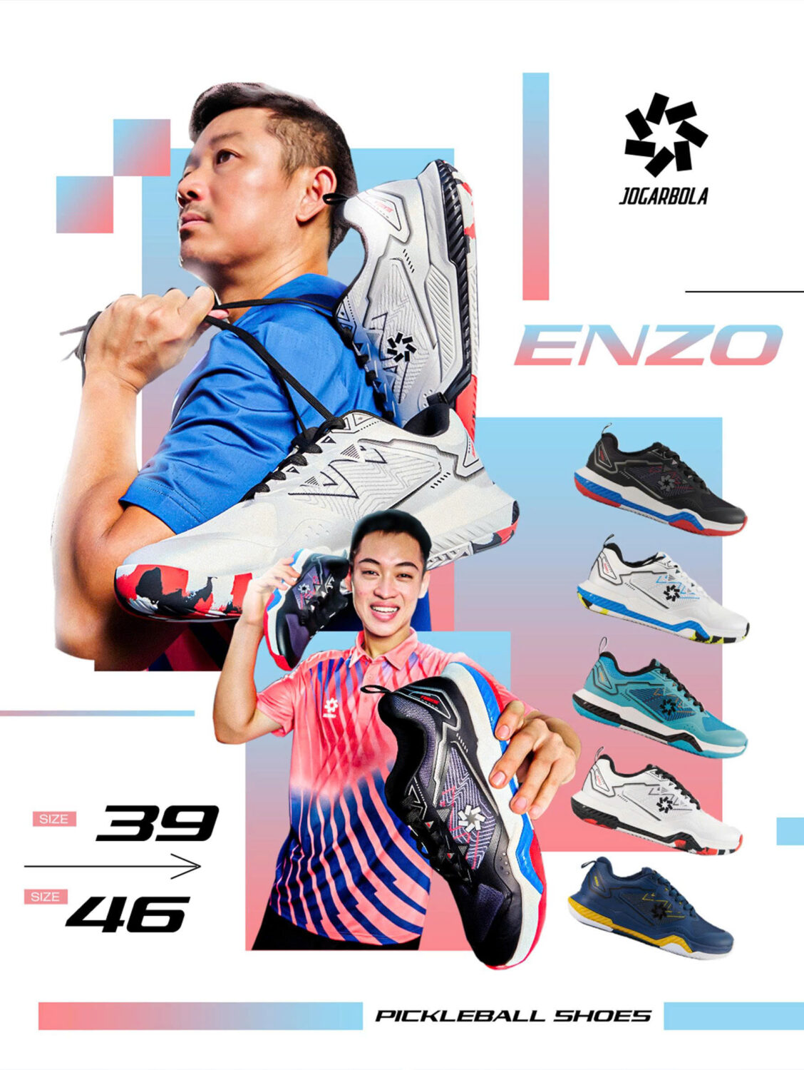 Giày Pickleball Jogarbola Enzo Chính Hãng Giá Tốt Nhất 2 Giay pickle ball Jogarbola Enzo Chính Hãng