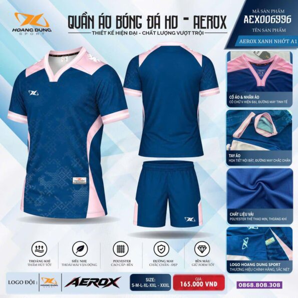 Quần áo bóng đá HD - Earox Hoang Dung Sport navy