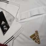 Bộ quần thể thao polo di chuyển clb Real Madrid MCF Trắng có cổ bẻ phiên bản quần có túi