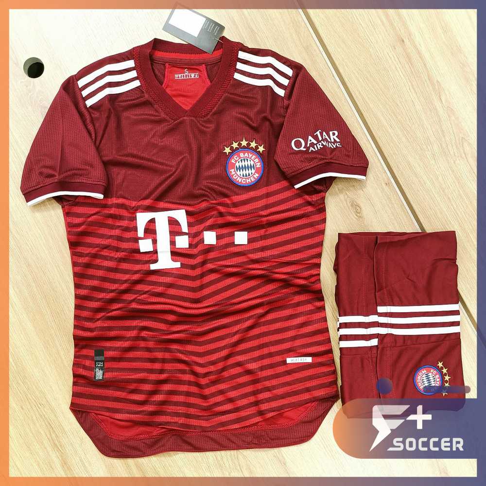 Bộ quần áo đấu clb Bayern Munich hay Munchen đỏ kẻ ngang đậm mới nhất siêu đẹp 1