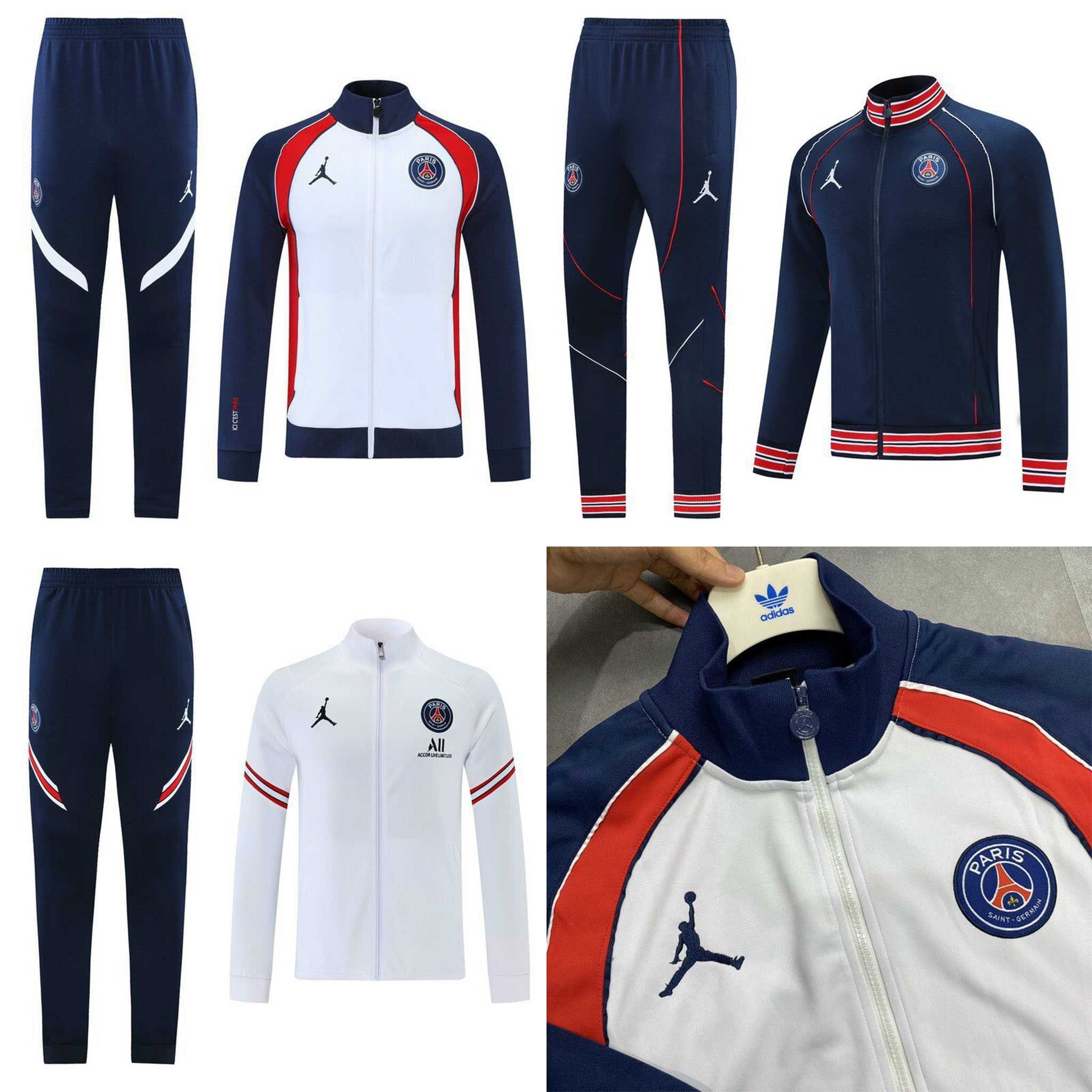 Bộ quần áo khoác nỉ clb PSG Paris Saint – Germain trắng xanh than cao cấp mới nhất 1
