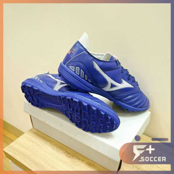 Giày đá bóng sân cỏ nhân tạo Mizuno Morelia Neo III Pro AS hàng không chính hãng màu xanh 2