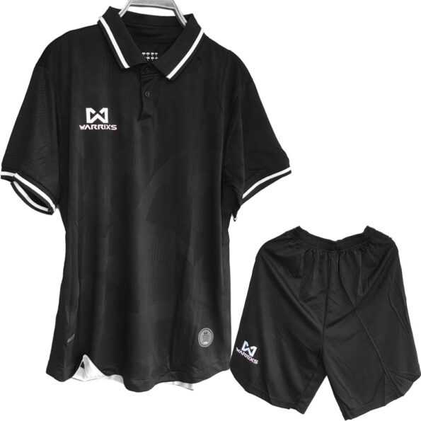 Bộ quần áo polo thể thao acrra warrix super fex thái lan phù hợp làm áo đội áo team lớp đồng phục công ty màu đen