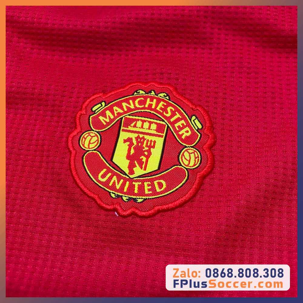 Bộ quần áo đá bóng clb mu manchester united 2023 màu đỏ quần đen logo thêu hàng mè thái mới 22 23 2