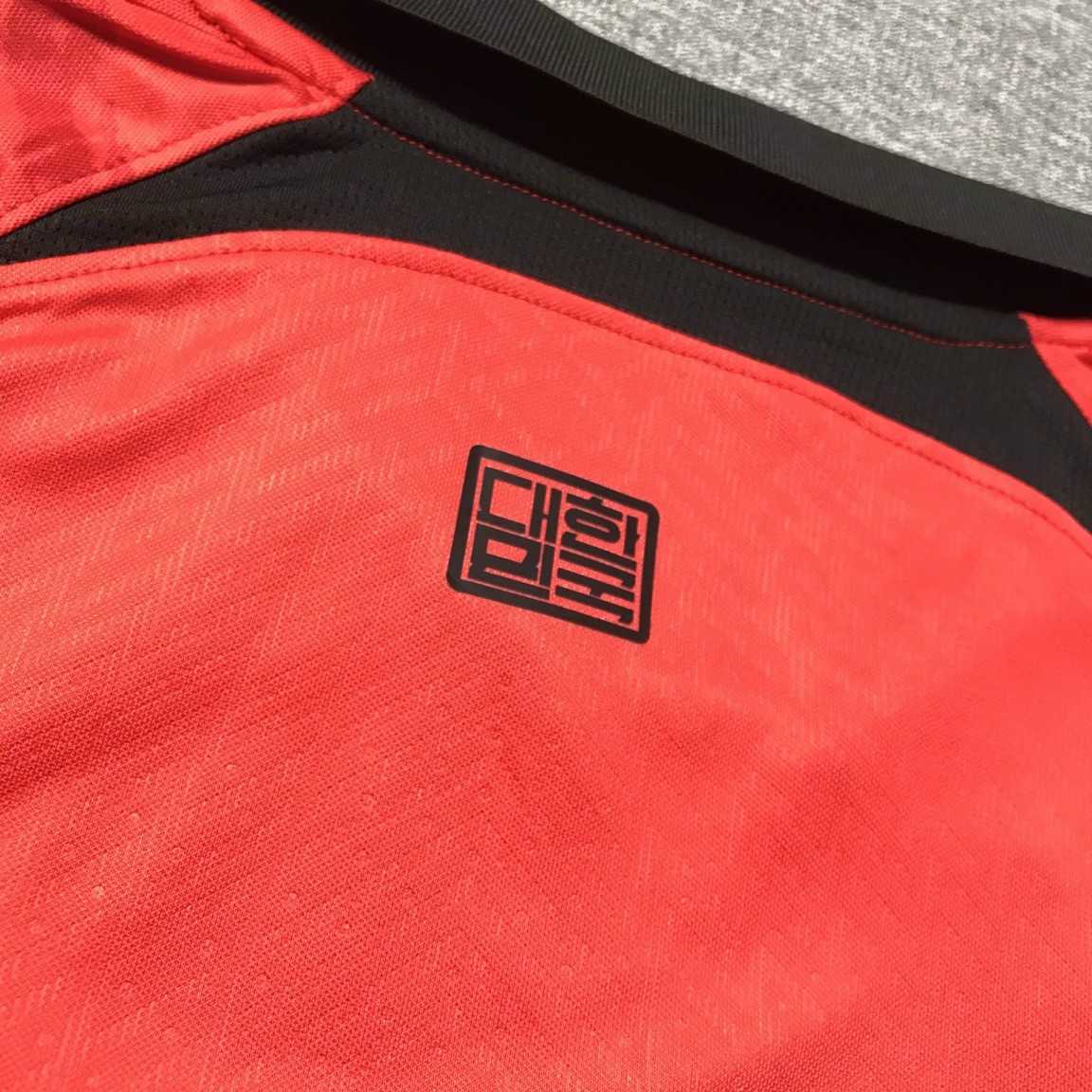 Bộ quần áo đá banh đội tuyển bóng đá Korea Hàn Quốc World Cup 2022 màu đỏ vải thái mịn logo thêu 3