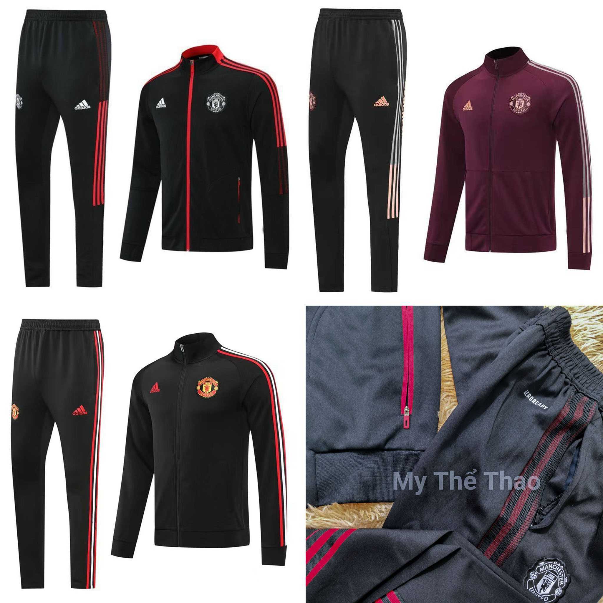 Bộ quần áo khoác nỉ thu đông clb MU Manchester United chất dày nhiều màu logo thêu cao cấp mới av
